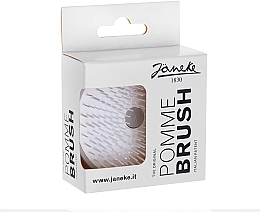 Kompakte Haarbürste Durchmesser 84 mm grau - Janeke The Original Pomme Brush Gray — Bild N1