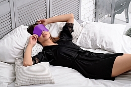 Schlafmaske Soft Touch violett - MAKEUP — Bild N2