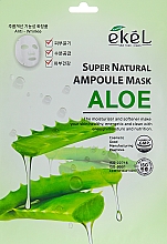 Düfte, Parfümerie und Kosmetik Tuchmaske für das Gesicht mit Aloeextrakt - Ekel Super Natural Ampoule Mask Aloe