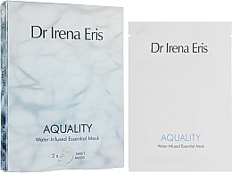 Düfte, Parfümerie und Kosmetik Feuchtigkeitsspendende und verjüngende Tuchmaske für das Gesicht - Dr. Irena Eris Aquality Water-Infused Essential Mask