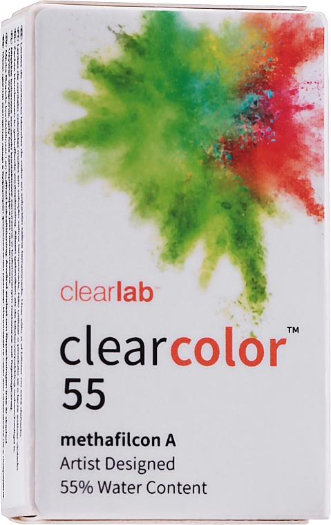 Farbige Kontaktlinsen grau 2 St. - Clearlab Clearcolor 55 — Bild N1