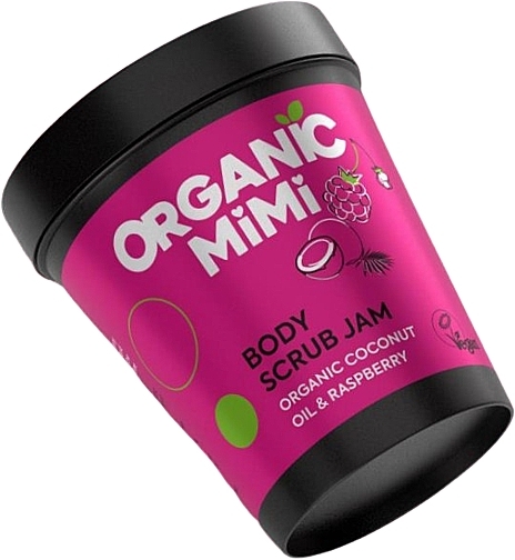 Körperpeeling Kokosöl und Himbeeren - Organic Mimi Body Scrub Jam Coconut Oil & Raspberry — Bild N1