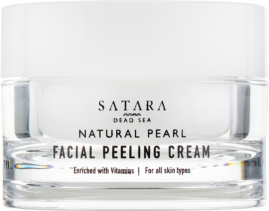 Peeling-Creme für das Gesicht auf Basis von Mineralien aus dem Toten Meer - Satara Natural Pearl Facial Peeling Cream — Bild N2