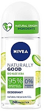 Deo Roll-on mit Aloe Vera - Nivea Naturally Good Deodorant Roll-on Bio Aloe Vera — Bild N1