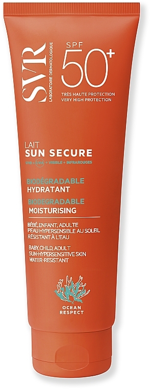 Feuchtigkeitsspendende Sonnenschutzmilch für den Körper SPF 50+ - SVR Sun Secure Biodegradable Milk Spf50 — Bild N2