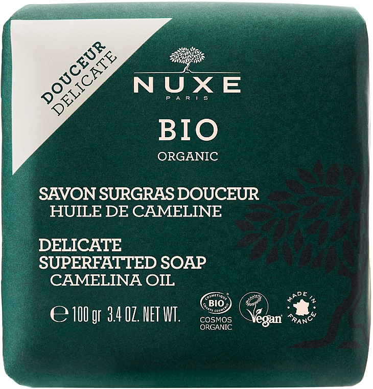 Feste Gesichts- und Körperseife mit Bio-Kamelienöl - Nuxe Bio Organic Savon Surgras Douceur — Bild N1