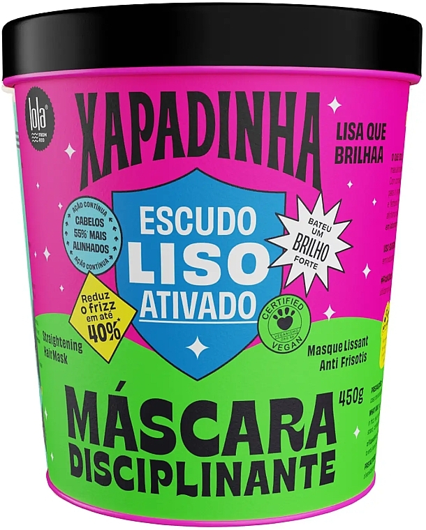 Glättende Haarmaske  - Lola Cosmetics Xapadinha Anti-Frizz Mask For Straight Hair  — Bild N2