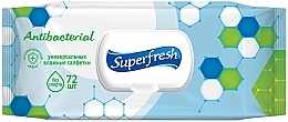 Düfte, Parfümerie und Kosmetik Antibakterielle Feuchttücher 72 St. - Superfresh