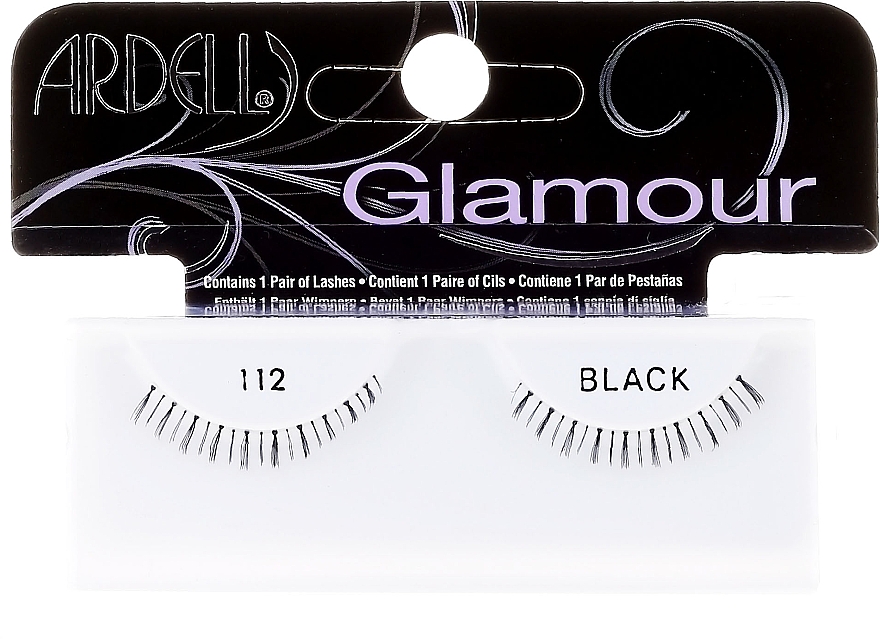 Künstliche Wimpern - Ardell Glamour Eyelashes Black 112 — Bild N1