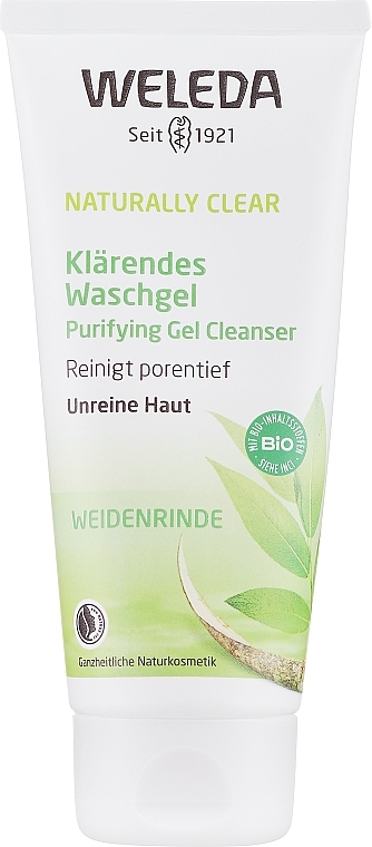 Klärendes Waschgel für unreine Haut mit Weidenrinde - Weleda Naturally Clear Purifying Gel Cleanser — Bild N1