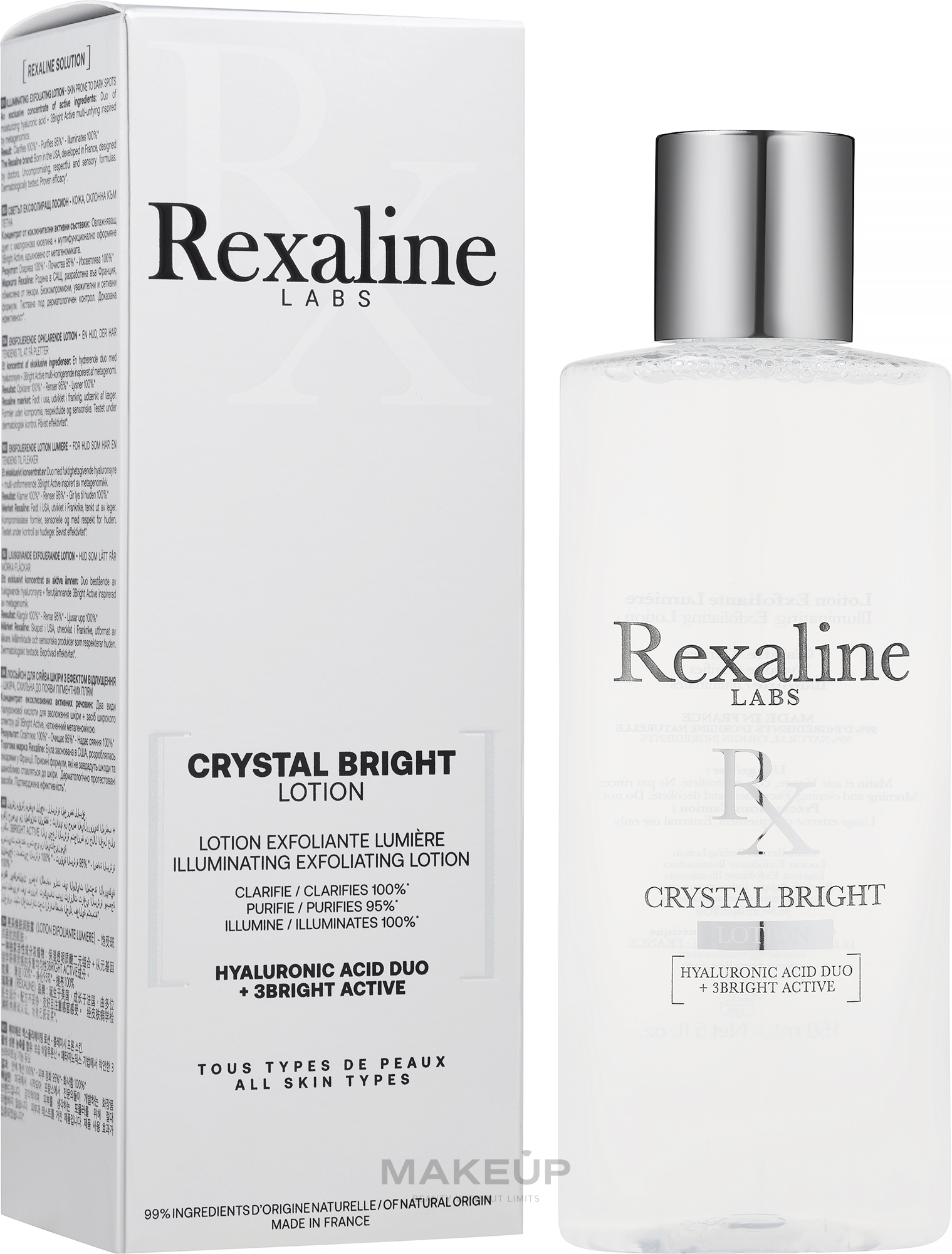 Peeling-Gesichtslotion - Rexaline Crystal Bright Lotion — Bild 150 ml