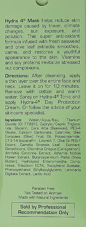 Glättende und beruhigende Gesichtsmaske mit Olivenextrakt und Seetang für empfindliche Haut - Repechage Hydra 4 Mask For Sensitive Skin — Bild N3