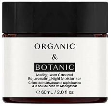 Nachtcreme für trockene Haut - Organic & Botanic Madagascan Coconut Rejuvenating Night Moisturiser For Dry Skin — Bild N2