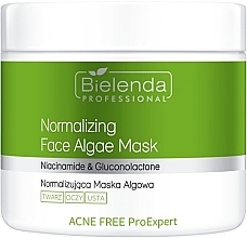 Düfte, Parfümerie und Kosmetik Normalisierende Algenmaske - Bielenda Professional Acne Free Pro Expert Normalizing Face Algae Mask 