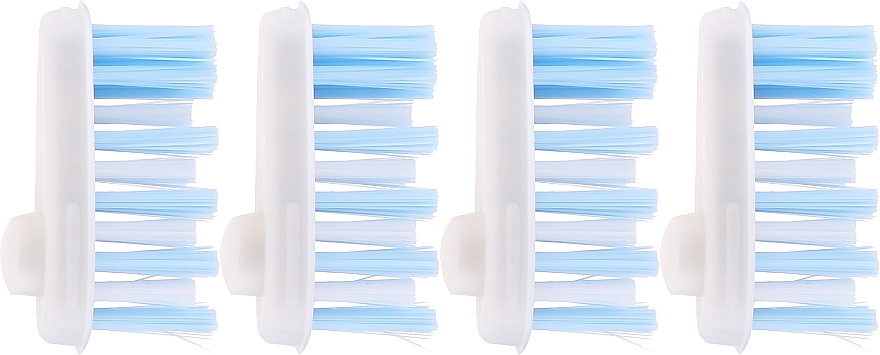 Austauschbare Zahnbürstenköpfe weich 4 St. - Yaweco Toothbrush Heads Nylon Soft — Bild N1