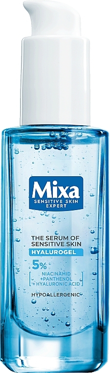 Feuchtigkeitsspendendes Gesichtsserum mit Hyaluronsäure für empfindliche Haut - Mixa Hyalurogel The Serum Of Sensitive Skin — Bild N1