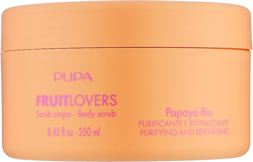 Reinigendes und revitalisierendes Körperpeeling Bio Papaya - Pupa Fruit Lovers Papaya Bio Body Scrub — Bild N1