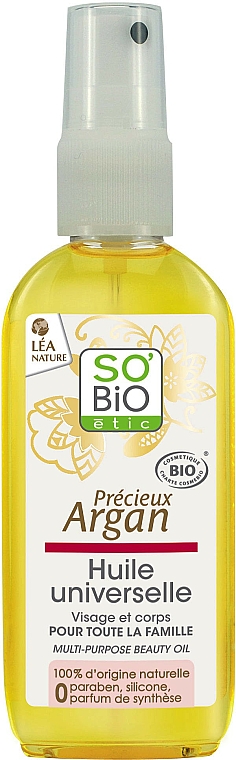 Körperöl mit Argan - So'Bio Etic Multi-Purpose Beauty Oil — Bild N1