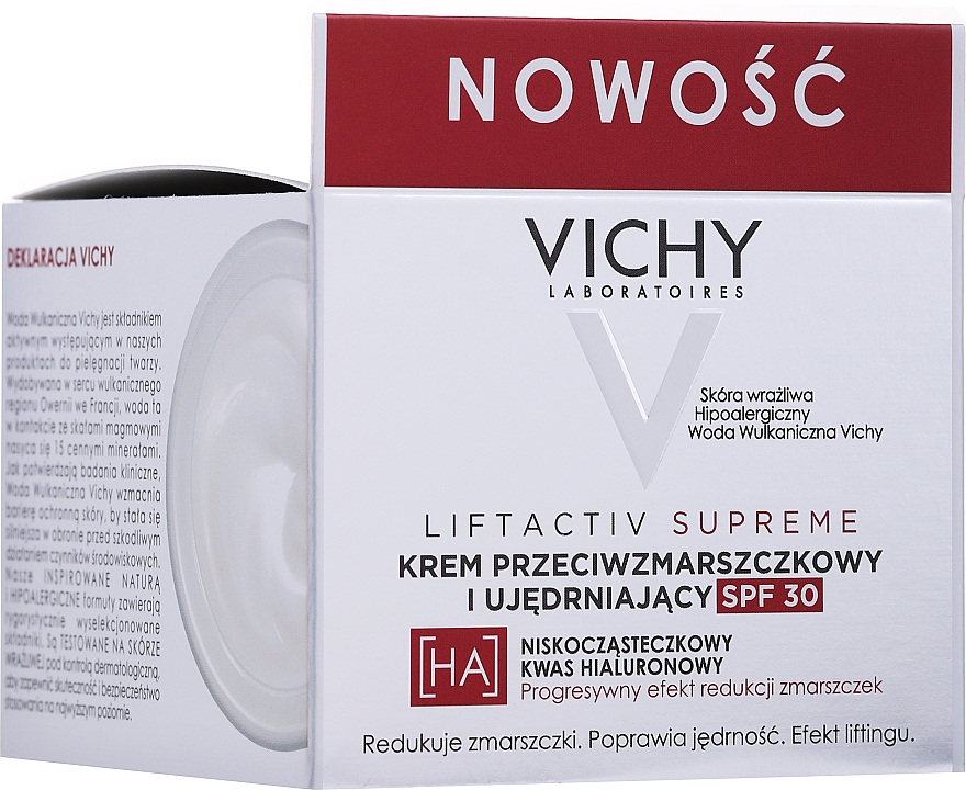Anti-Falten Tagescreme mit Hyaluronsäure SPF 30 - Vichy Liftactiv Supreme Intensive Anti-Wrinkle Day Cream SPF30 — Bild N5