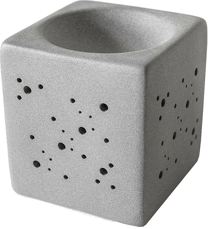 Aromalampe quadratisch grau - Flagolie By Paese Cube Fireplace Grey — Bild N1
