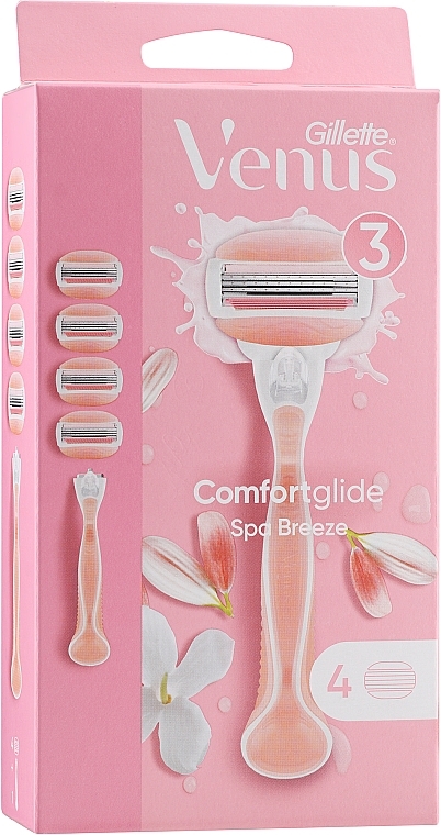 Rasierer mit 4 Ersatzklingen - Gillette Venus Spa Breeze — Bild N6