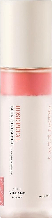 Gesichtsserum mit Damaszenerrosen-Extrakt - Village 11 Factory Fresh Dewy Rose Petal Facial Serum Mist  — Bild N1