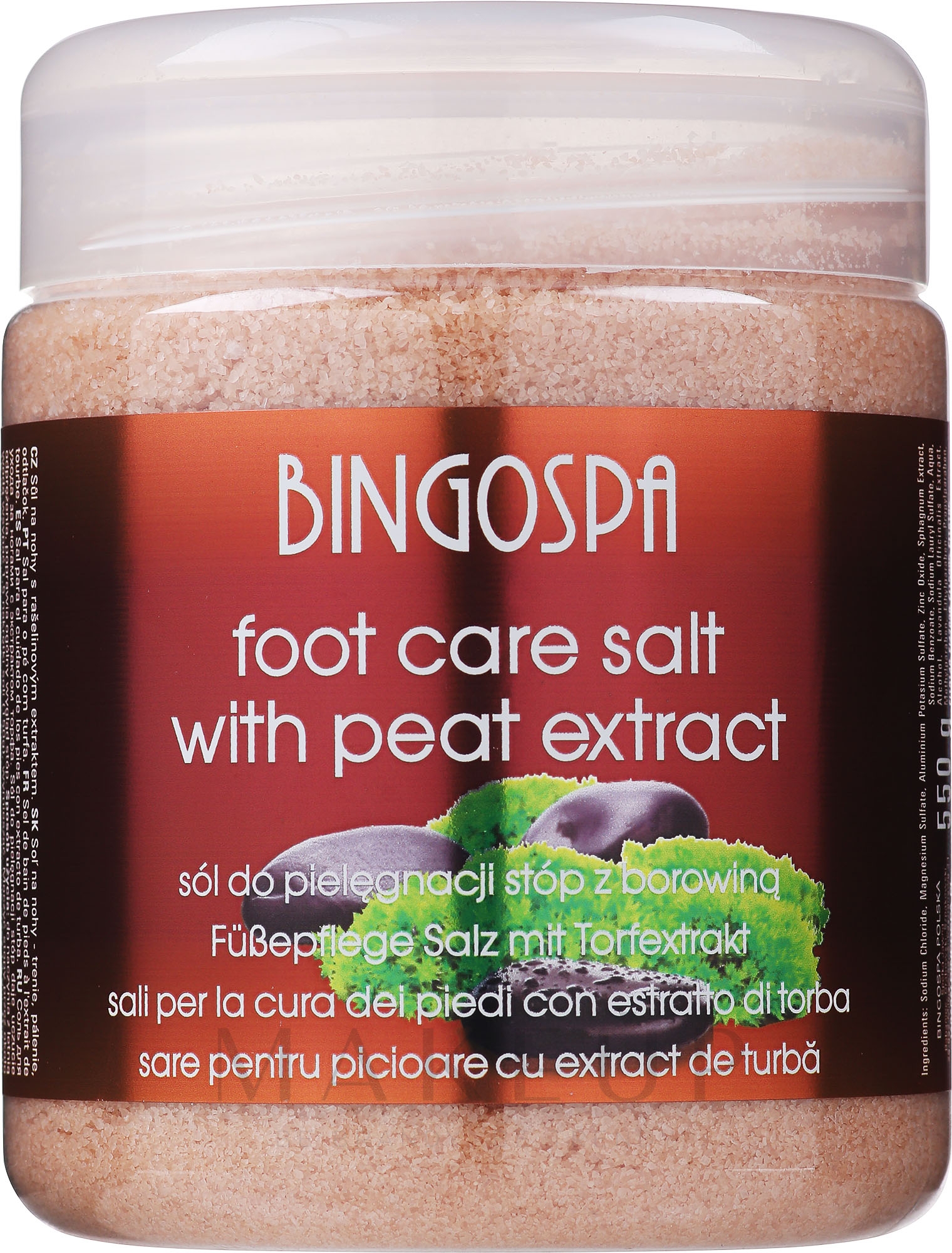 Fußsalz mit Schlamm - BingoSpa Sea Salt — Foto 550 g