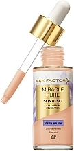 Max Factor Miracle Pure 2in1 Skin Reset Serum Foundation  - Foundation-Serum — Bild N2