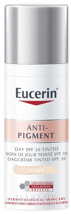 Tönungscreme - Eucerin Anti-Pigment Tinted Day Care SPF30 — Bild Light