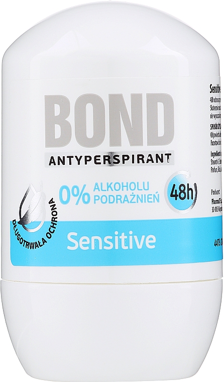 Deo Roll-on Antitranspirant Sensitive - Bond Expert Deodorant Antyperspirant Roll-On — Bild N1