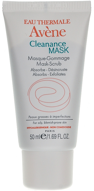Exfolierende Gesichtsreinigungsmaske für fettige und zu Akne neigende Haut - Avene Exfoliating Absorbing Cleanance Mask-Scrub — Bild N2
