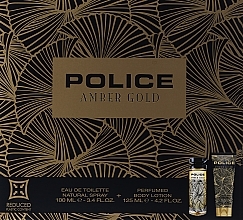 Düfte, Parfümerie und Kosmetik Duftset (Eau de Toilette 100ml + Lotion 125ml)  - Police Amber Gold For Her 