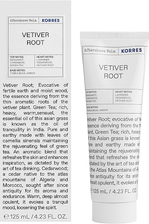 Korres Vetiver Root - After Shave Balsam mit Vetiverduft — Bild N2