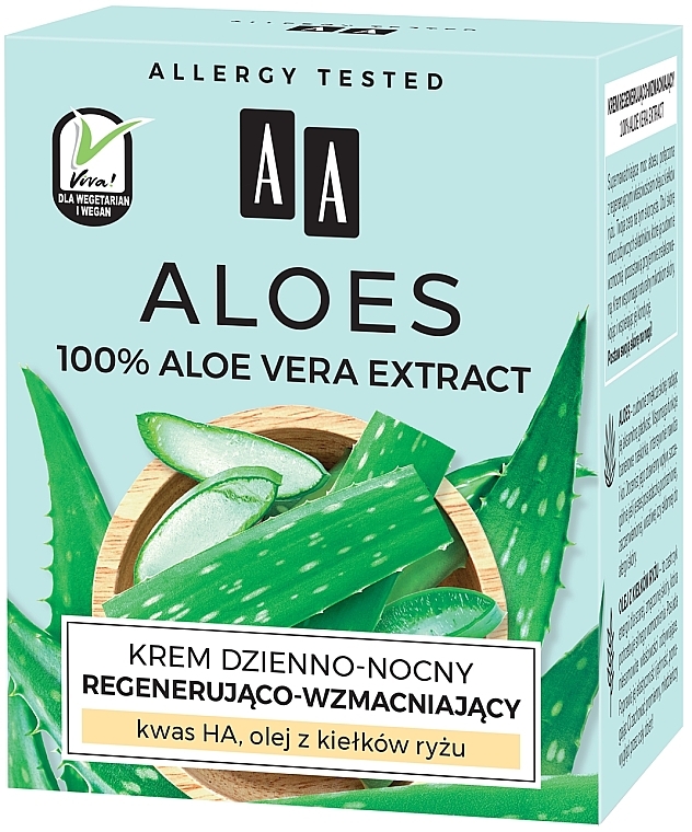 Regenerierende und stärkende Gesichtscreme mit Aloe Vera-Extrakt - AA Aloes Cream — Bild N4