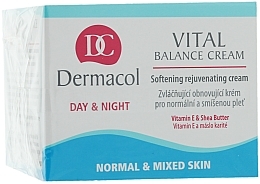 Weichmachende und verjüngende Gesichtscreme mit Sheabutter und Vitamin E - Dermacol Face Care Vital Balance — Bild N1