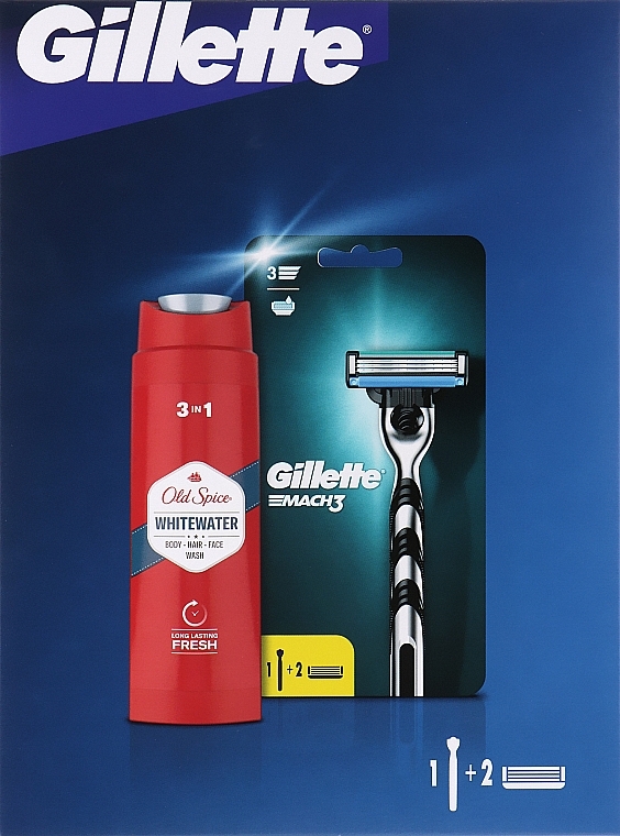 Gesichtspflegeset - Gillette (Rasierer 1 St. + Duschgel 250ml) — Bild N1