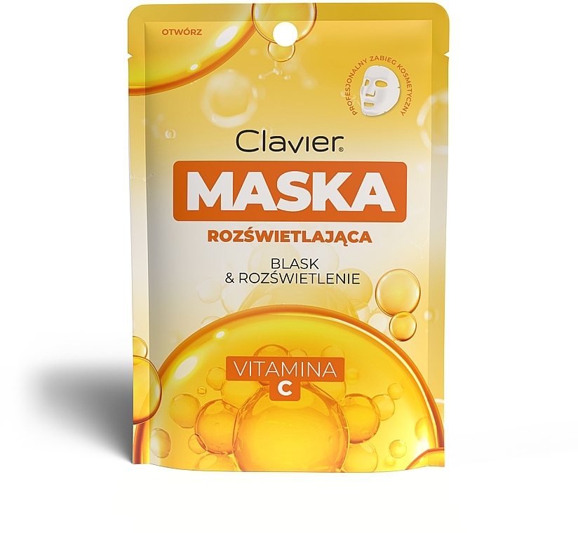 Tuchmaske für das Gesicht mit Vitamin C - Clavier — Bild N1