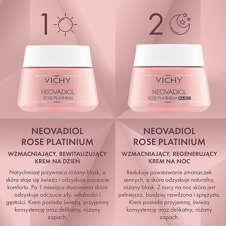 Gesichtspflegeset - Vichy Neovadiol Rose Platinium (Tagescreme/50 ml + Nachtcreme/50 ml) — Bild N2