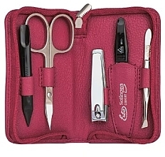 Maniküre-Set Siena mit Reißverschluss pink 5-tlg. - Erbe Solingen Manicure Zipper Case — Bild N1