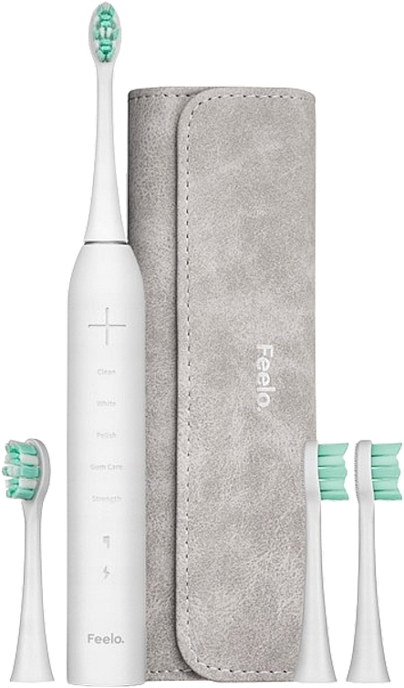 Elektrische Zahnbürste weiß - Feelo Pro Sonic Toothbrush Premium Set  — Bild N2