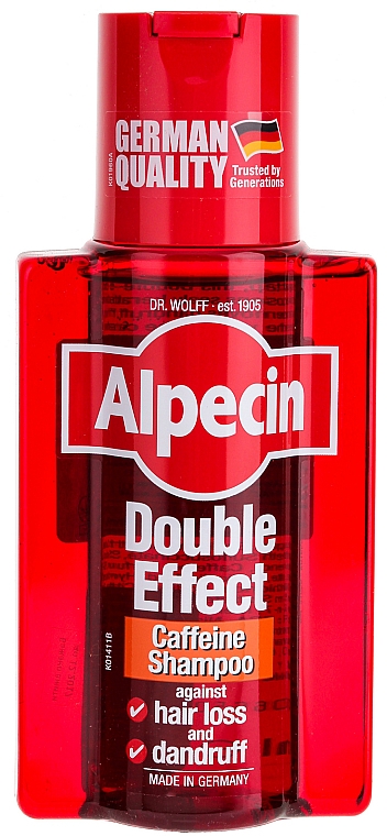 Coffein-Shampoo gegen Haarausfall und Schuppen - Alpecin Double Effect Caffeine Shampoo — Bild N1