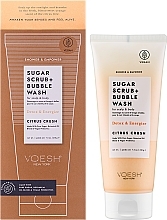 Zuckerpeeling für Kopfhaut und Körper Citrus Crash - Voesh Sugar Scrub+Bubble Wash Citrus Crush — Bild N2