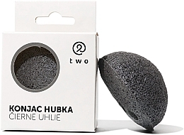 Two Cosmetics Konjac Sponge with Black Charcoal  - Konjac-Schwamm mit Holzkohle  — Bild N1