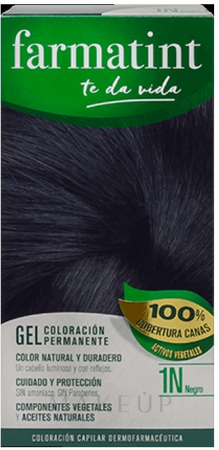 Haarfärbegel - Farmatint Gel — Bild 1N - Black