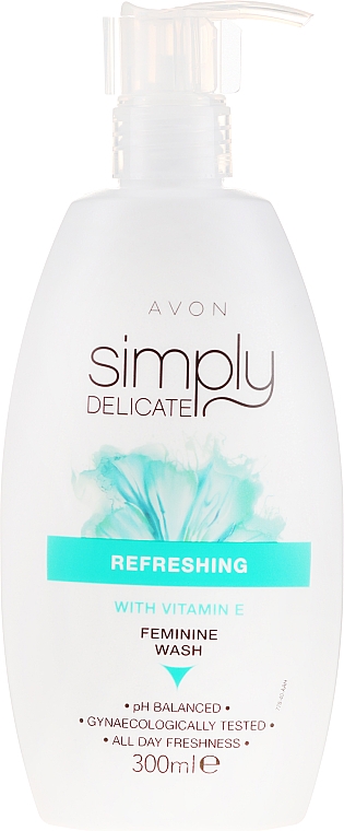 Erfrischendes Gel für die Intimhygiene mit Vitamin E - Avon Simply Delicate — Bild N1