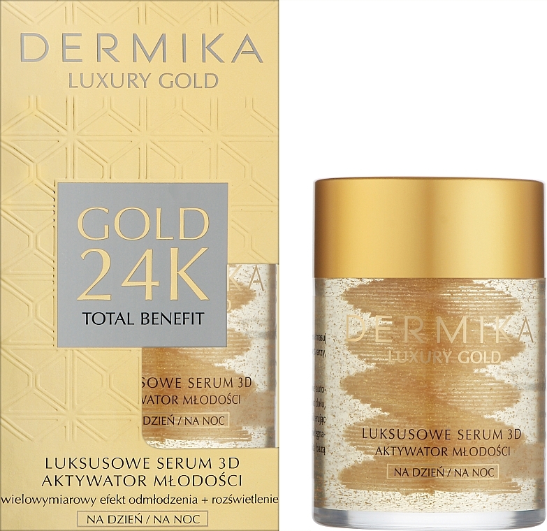 Verjüngendes Gesichtsserum - Dermika Luxury Gold 24k Total Benefit Serum — Bild N2