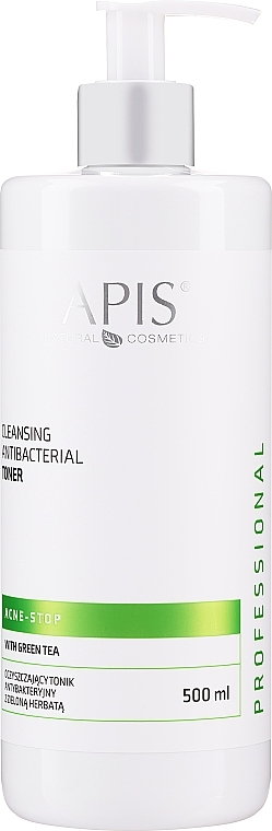 Antibakterielles Gesichtsreinigungstonikum mit Extrakt aus grünem Tee - APIS Professional Cleansing Antibacterial Tonic
