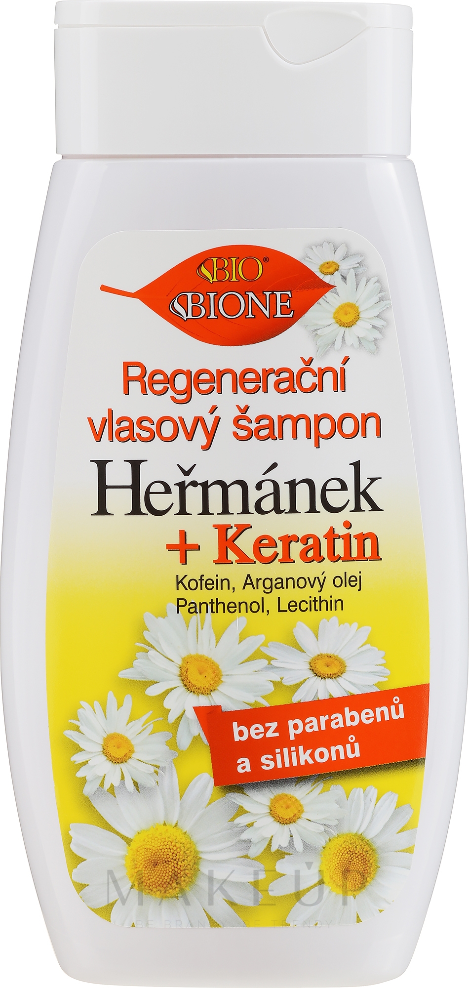 Regenerierendes Shampoo mit Kamille und Keratin - Bione Cosmetics Hermanek — Bild 260 ml