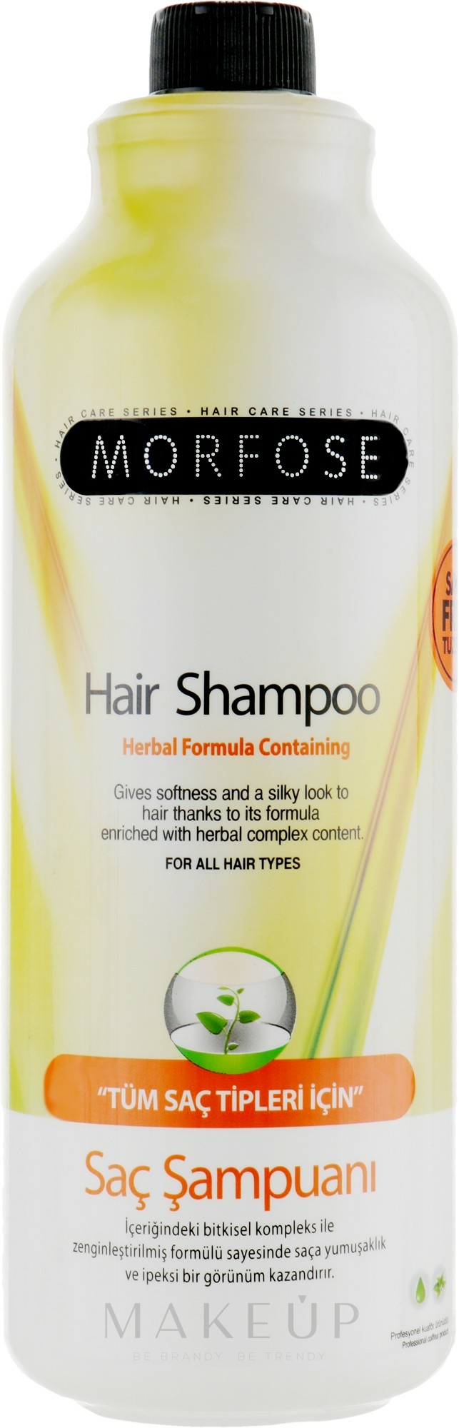 Mildes Kräutershampoo mit Keratin und Weizenproteinen - Morfose Herbal Salt Free Hair Shampoo — Bild 1000 ml