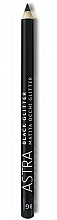 Düfte, Parfümerie und Kosmetik Glitzernder Kajalstift - Astra Make-up Black Glitter Eye Pencil